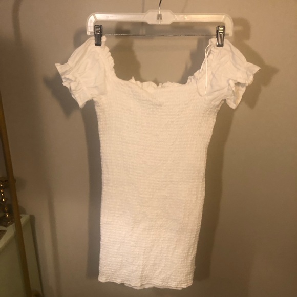 Process Polly white rushed mini dress - Picture 3 of 7